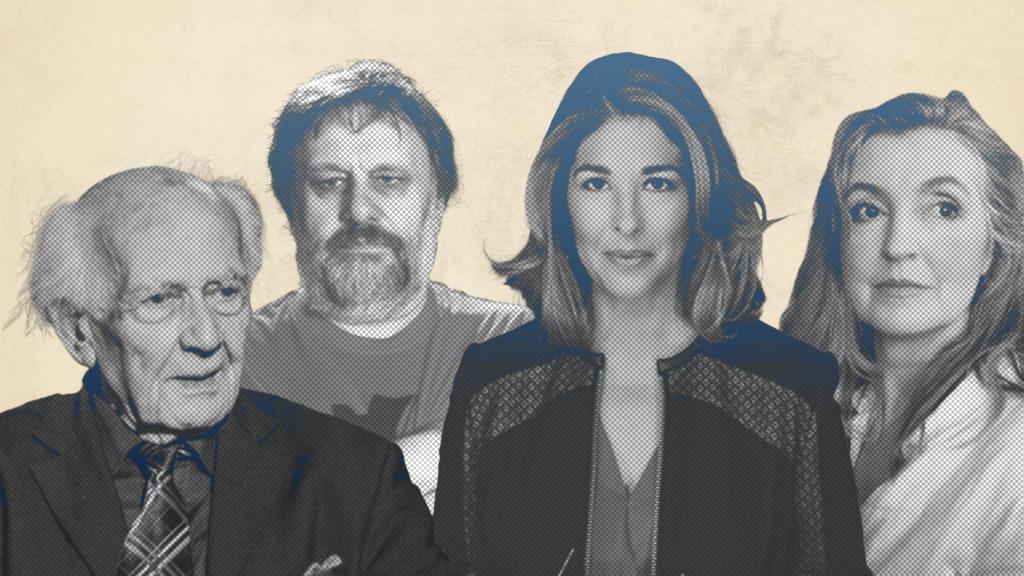 Zygmunt Bauman, Slavoj Zizek, Naomi Klein y Rebecca