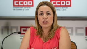 La secretaria de Salud Laboral, Mujer y Medioambiente de CCOO en Castilla y León, Ana Rosa Cerrón, en una imagen de archivo.