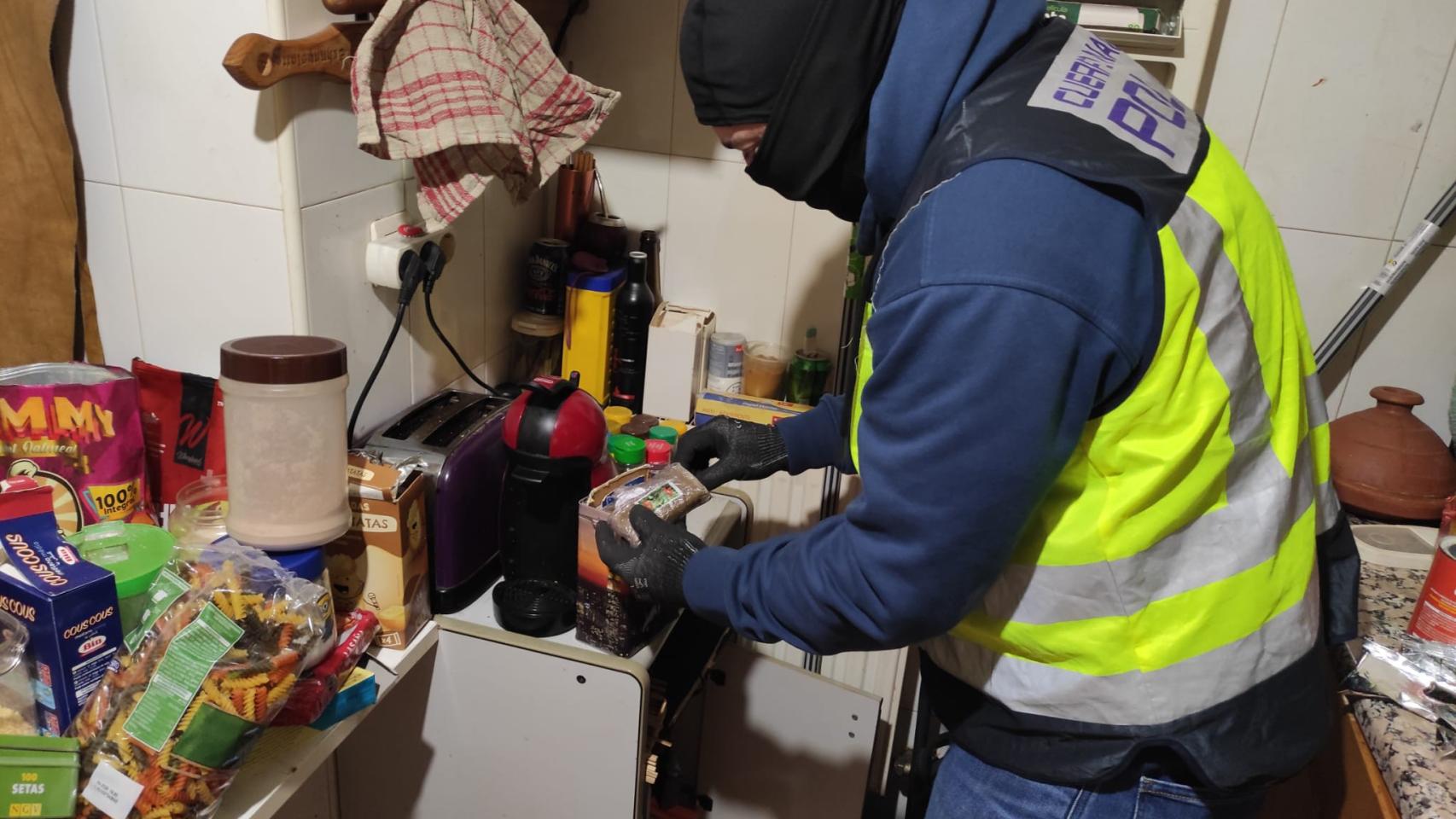 La Policía Nacional de Burgos registra el narcopiso