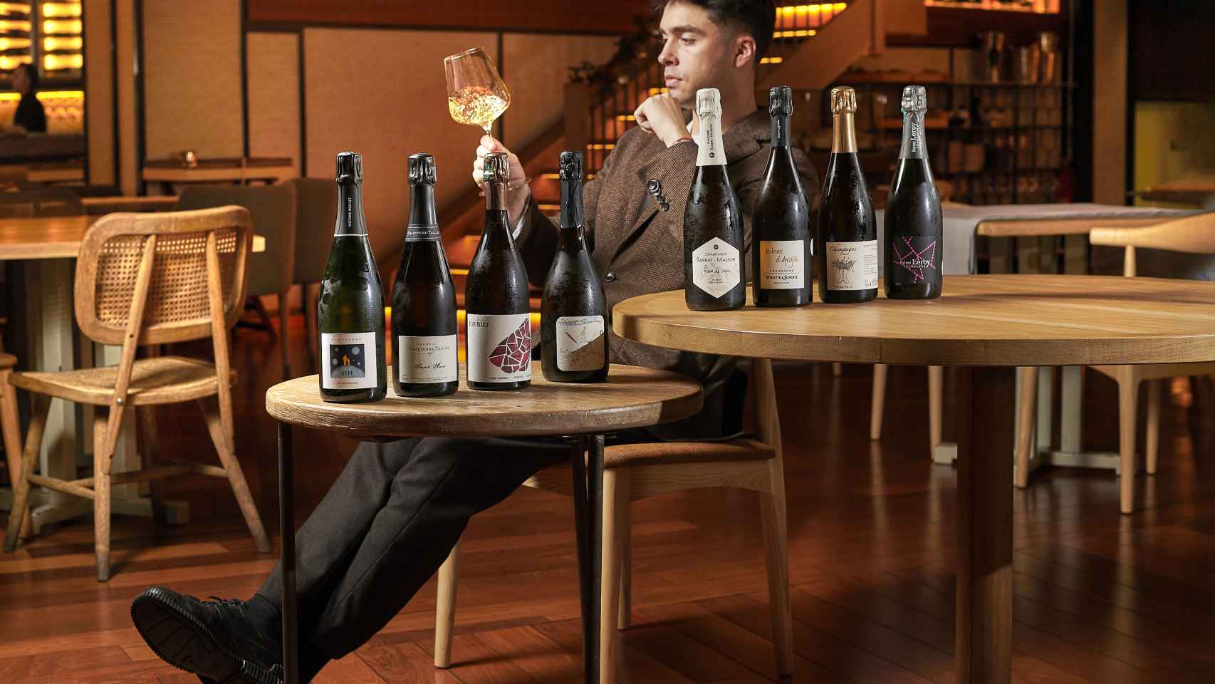 Tomás Ucha y sus champagnes