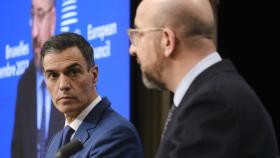 Pedro Sánchez y Charles Michel, durante una rueda de prensa conjunta