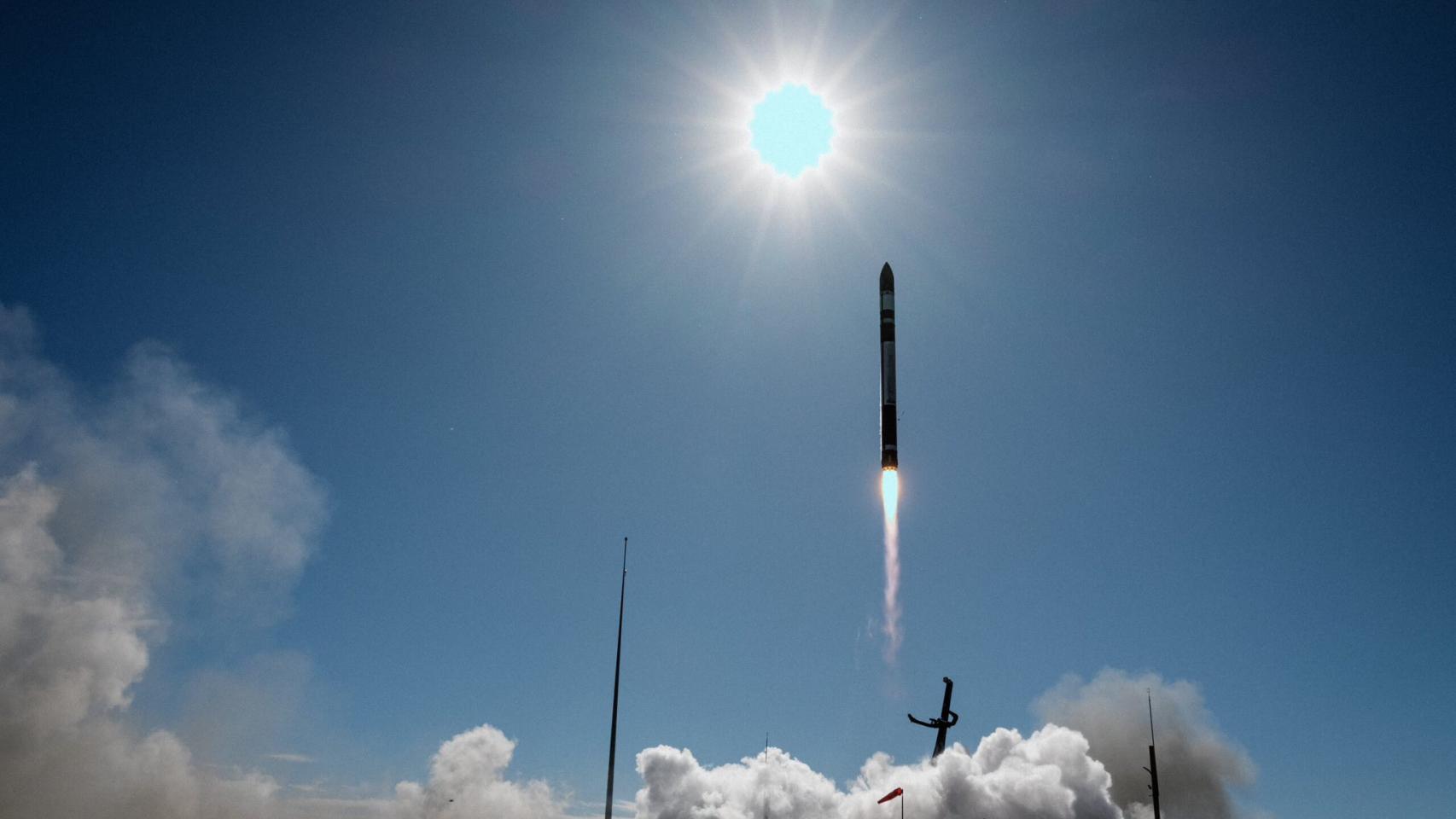 Despegue cohete Electrón de Rocket Lab