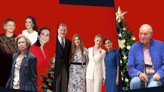 La familia real, en Navidad.