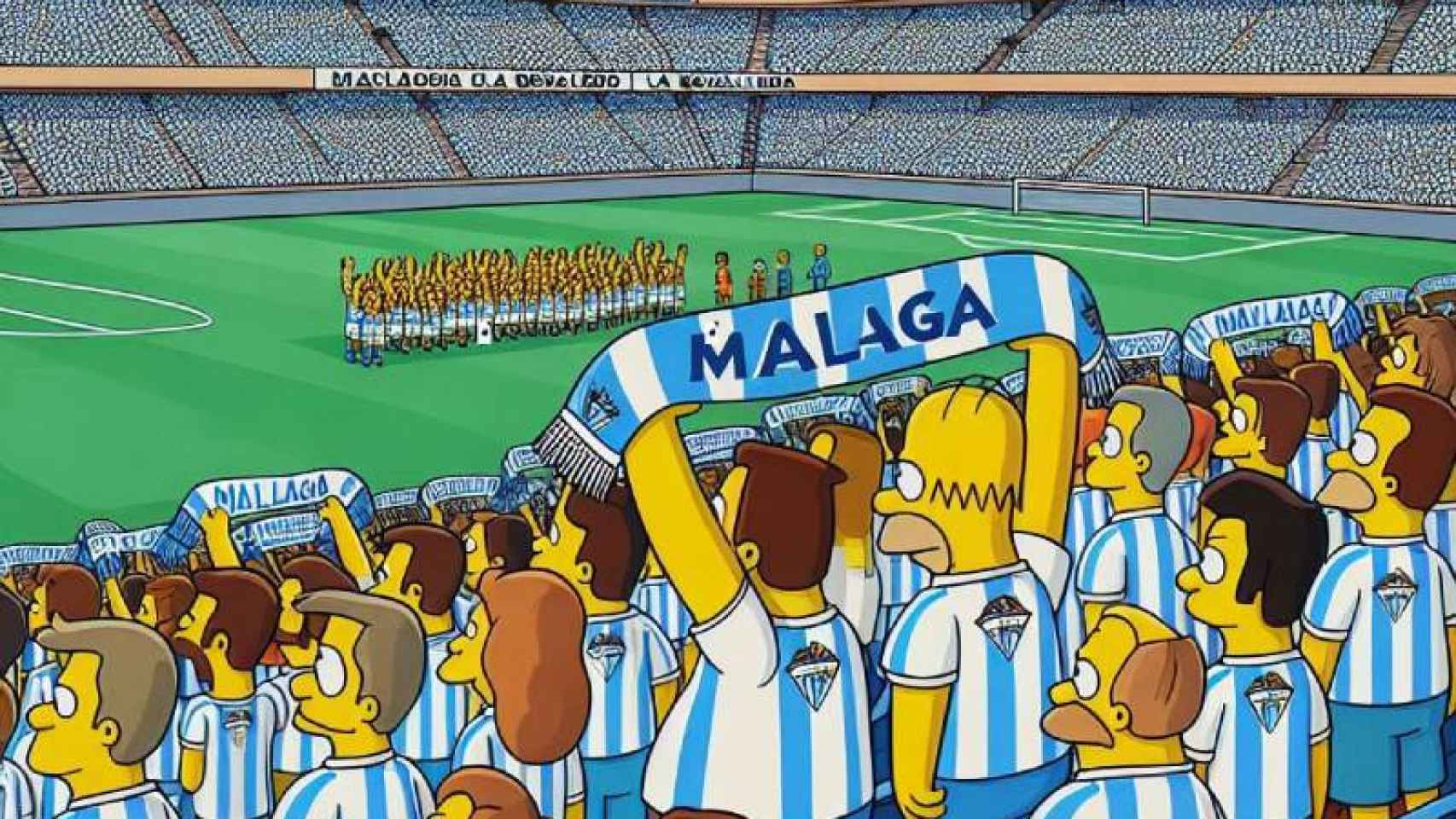 Un partido del Málaga.
