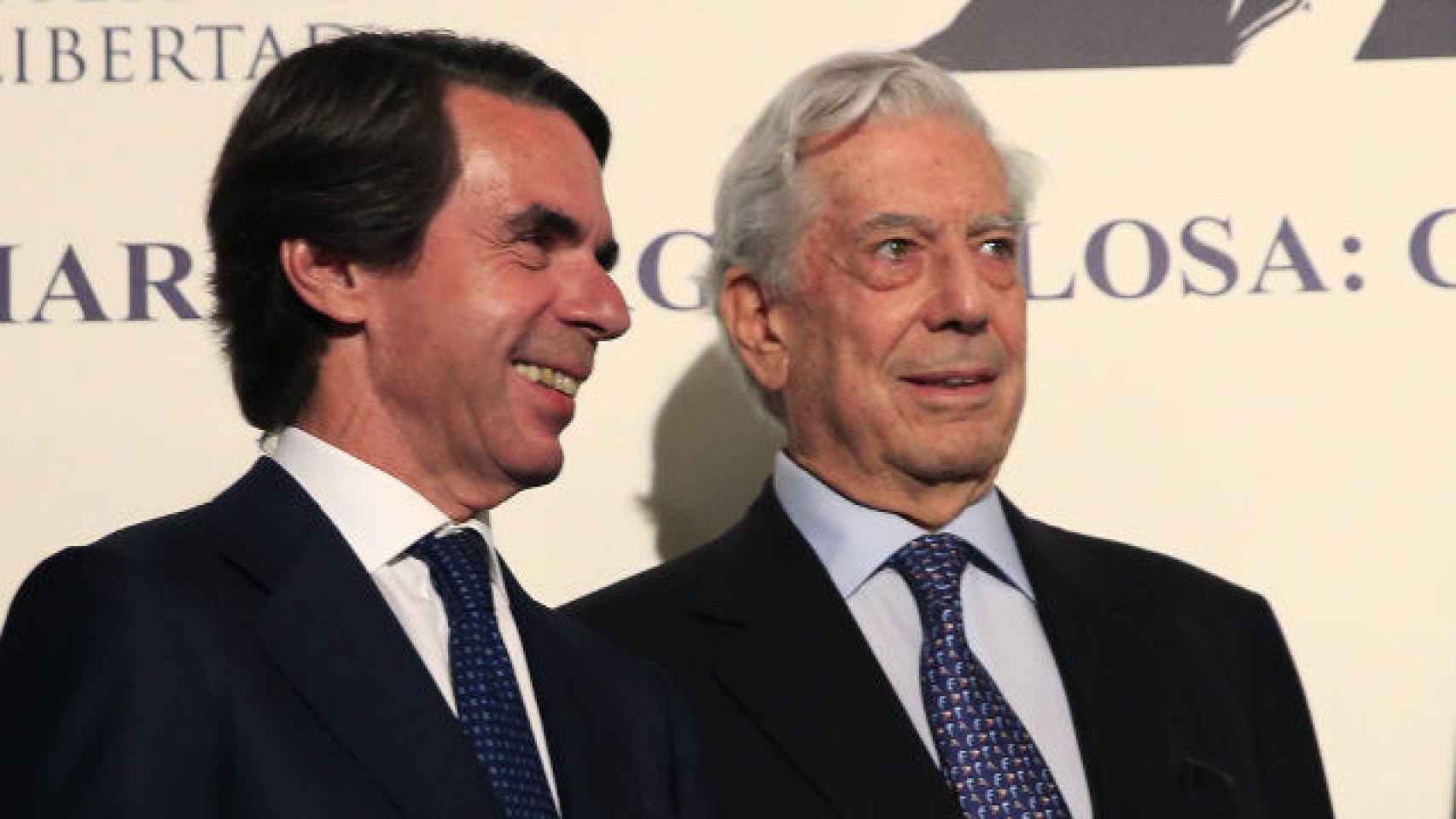 José María Aznar y Mario Vargas Llosa.