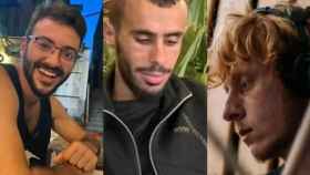Alon Shamriz, Yotam Haim y Samer Fuad El-Talalka, los rehenes matados por error por Israel.