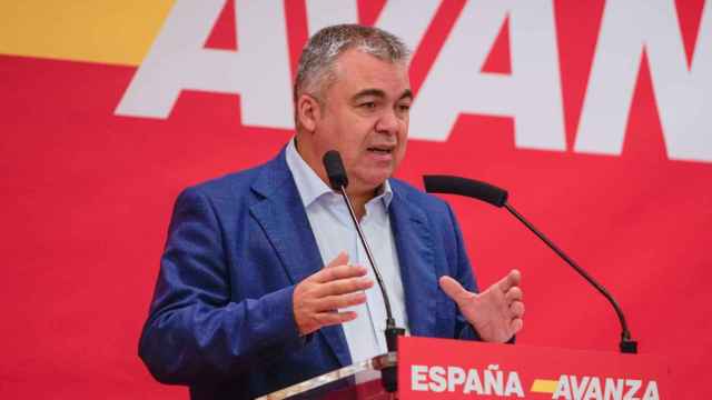 Santos Cerdán en el acto del PSOE celebrado en Elche esta tarde-noche.