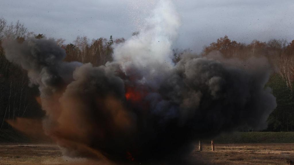 Explosión en un campo de Ucrania