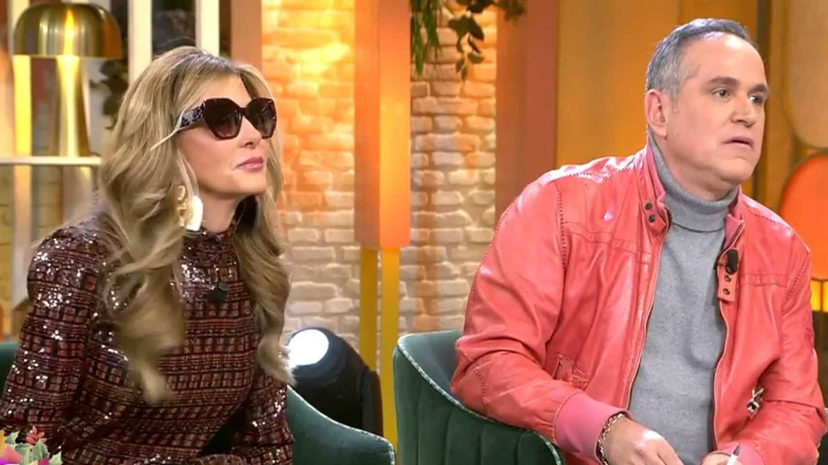 Marisa Martín Blázquez y Aurelio Manzano en el programa 'Fiesta'.