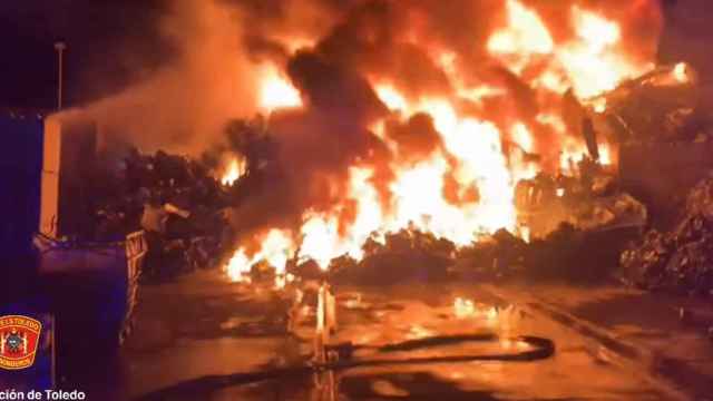 Incendio en Casarrubios del Monte (Toledo). Foto: CPEIS Toledo.