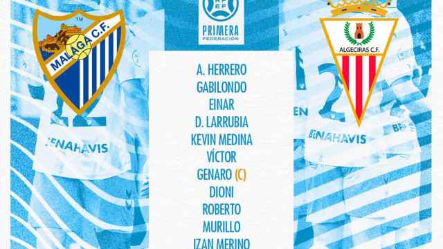 Las alineaciones del Málaga CF vs. Algeciras