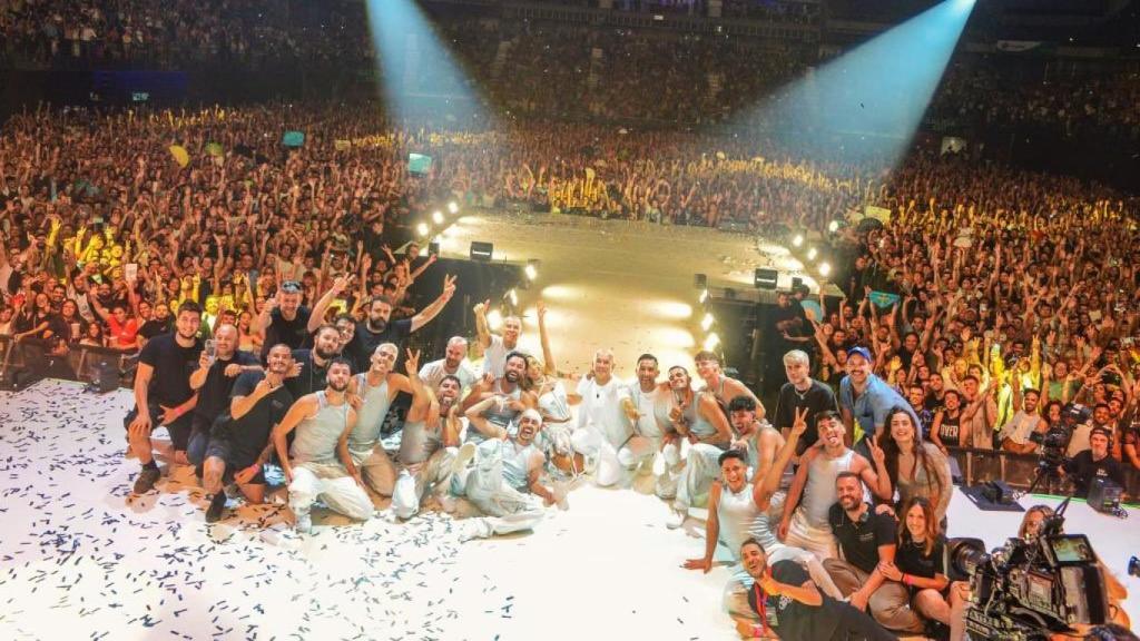 Ana Mena, en el cierre de su concierto en Madrid el pasado septiembre.