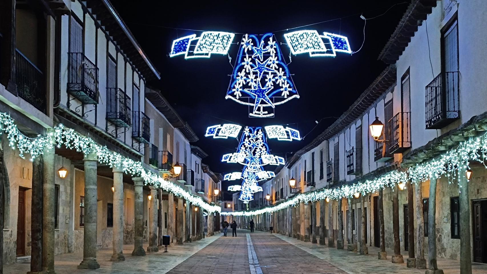 Una de las calles de la localidad palentina de Ampudia