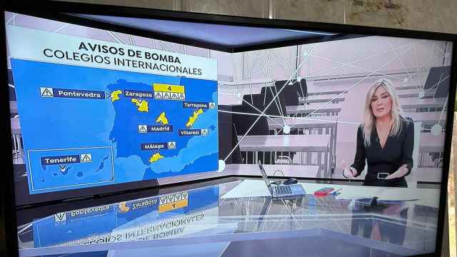 Cartel de Antena 3 Noticias que confunde Zamora con Zaragoza, mientras Sandra Golpe presenta