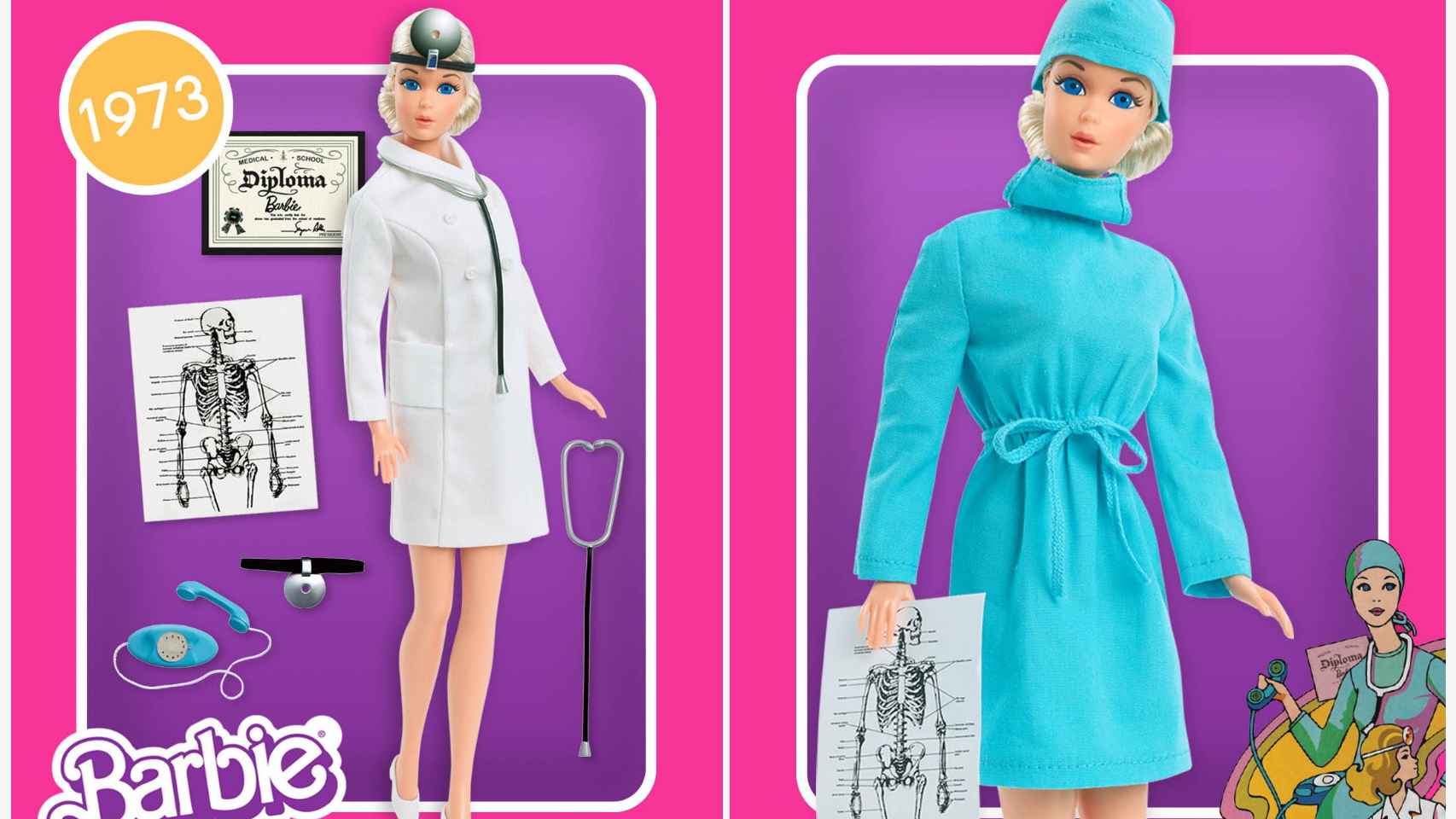 El primer modelo de Barbie doctora se remonta a 1973. Mattel.