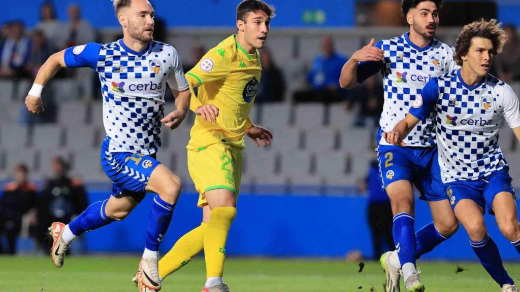 Martín Ochoa durante un partido del Deportivo.