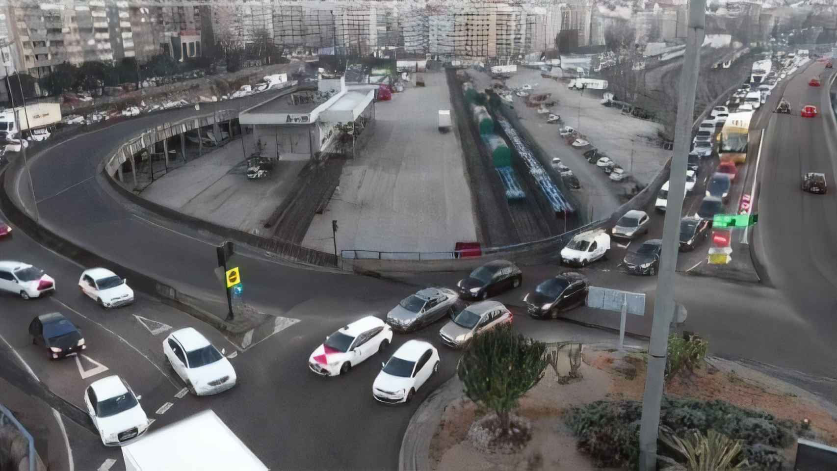 Cámara de tráfico a la salida del túnel de Beiramar, a 18 de diciembre de 2023.