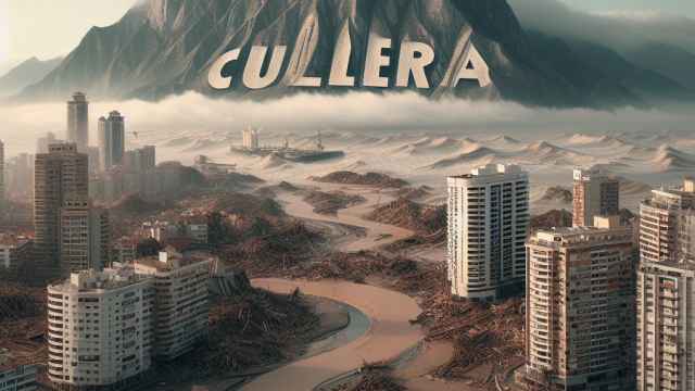 Fin de la ciudad de Cullera (Valencia), imagen creada por Bing Creator.