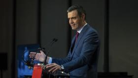 El presidente del Gobierno, Pedro Sánchez, este lunes en Madrid.