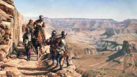 'La conquista del Colorado', un lienzo de Augusto Ferrer-Dalmau.