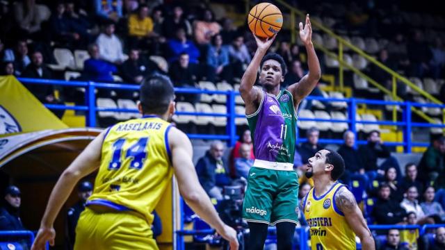 Imagen del partido del Unicaja Málaga ante el Peristeri.