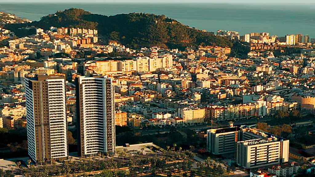 Vista de las Torres de Martiricos, en Málaga.