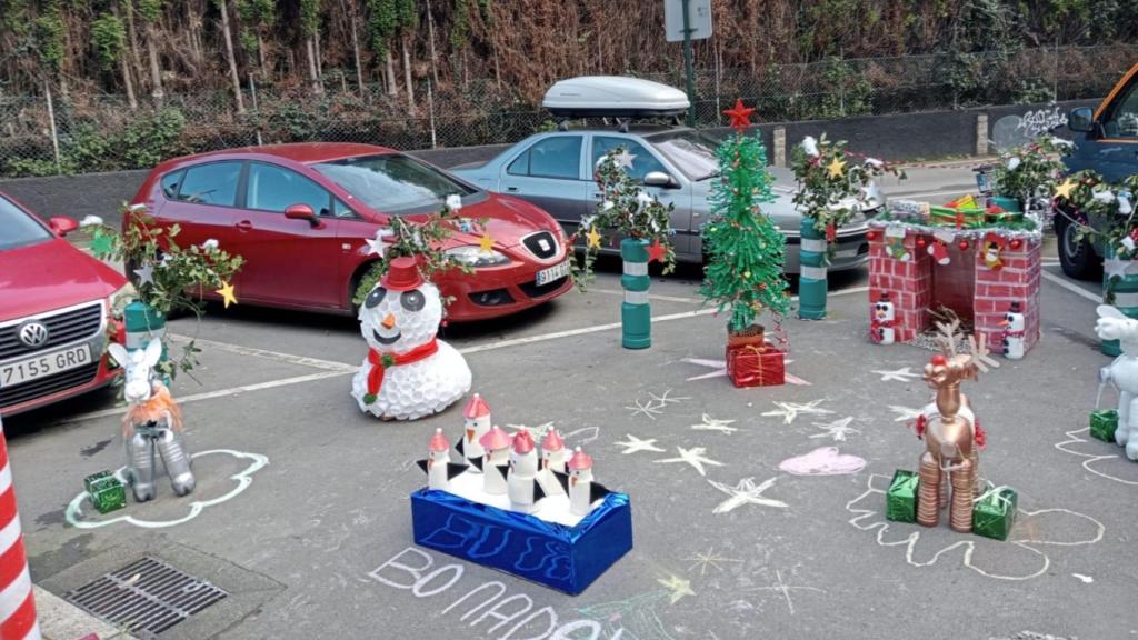 Vecinos de un barrio de A Coruña impulsan su propia Navidad