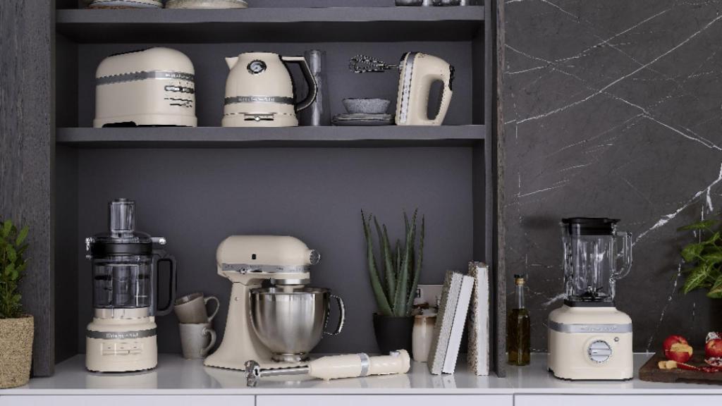 Una cocina equipada con Kitchen Aid