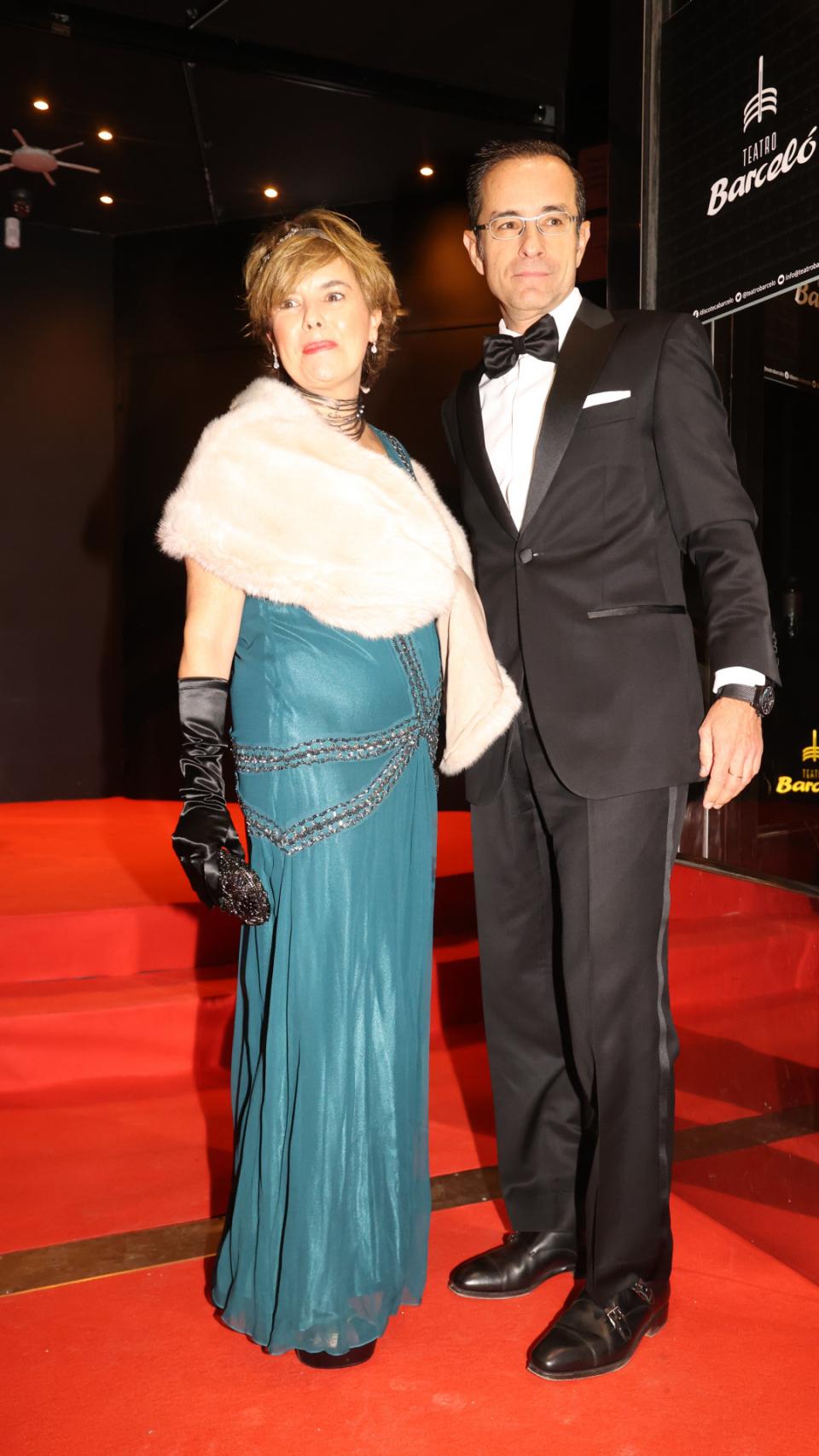 Soraya Sáenz de Santamaría con su marido, José Iván Rosa Vallejo.