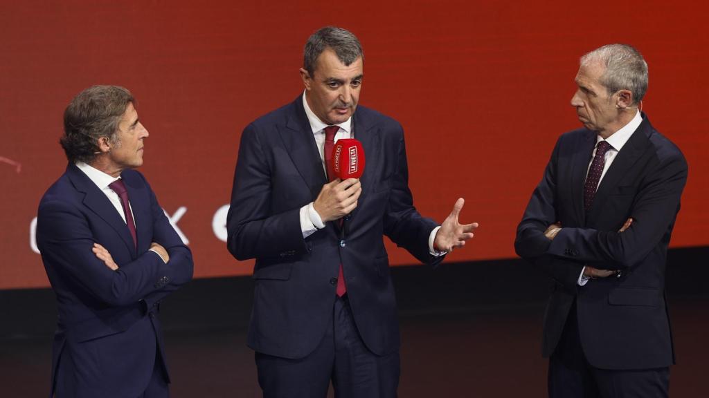 Javier Guillén, director general de La Vuelta, durante el acto de presentación.q