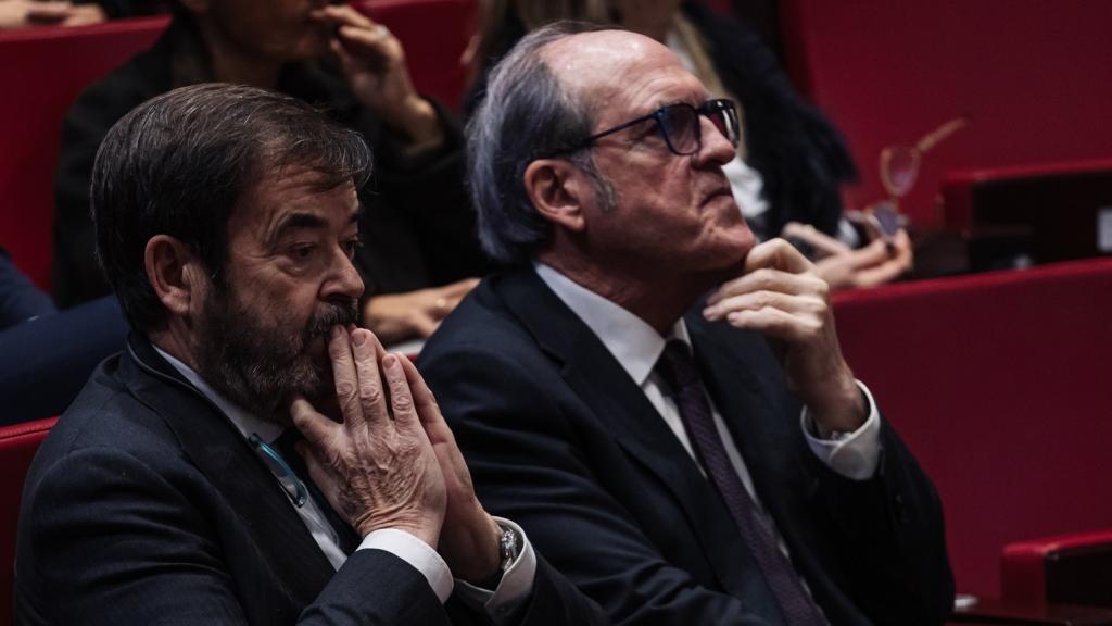 El presidente del CGPJ, Vicente Guilarte, y el Defensor del Pueblo, Ángel Gabilondo, durante el acto de entrega de los XVI premios del Foro Justicia y Discapacidad.