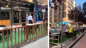 Víctor en su Bar-Restaurante y la polémica terraza