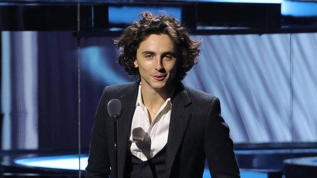 El actor Timothee Chalamet fue el presentador del galardón a juego del año de The Game Awards.