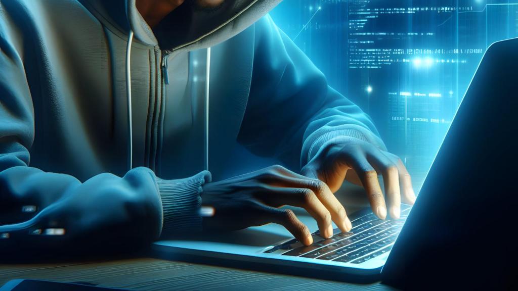 Ilustración de un hacker.