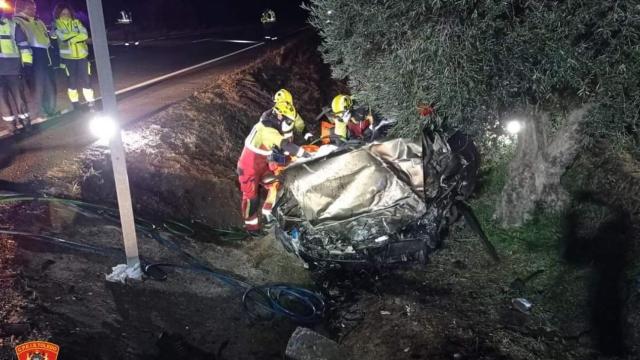 Accidente en Mora. Foto: CPEIS Toledo.