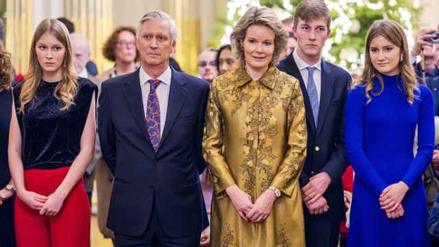 La familia real belga, en Bruselas.