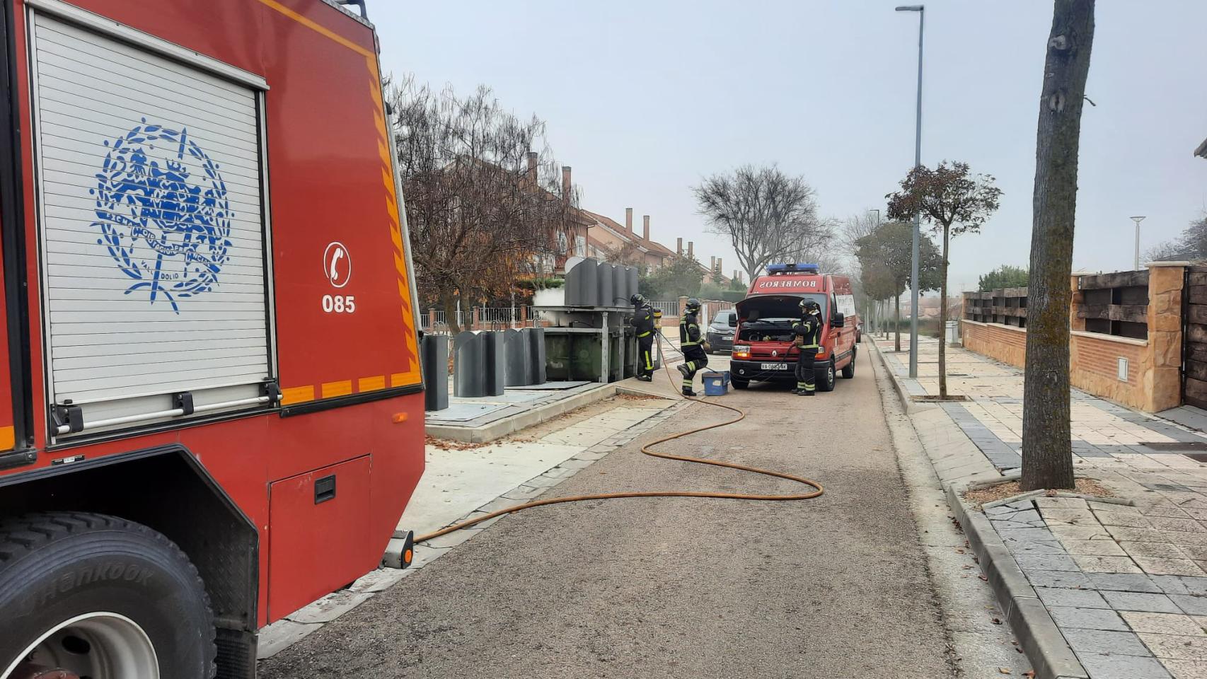 Camión de bomberos de la Diputación en una foto de archivo