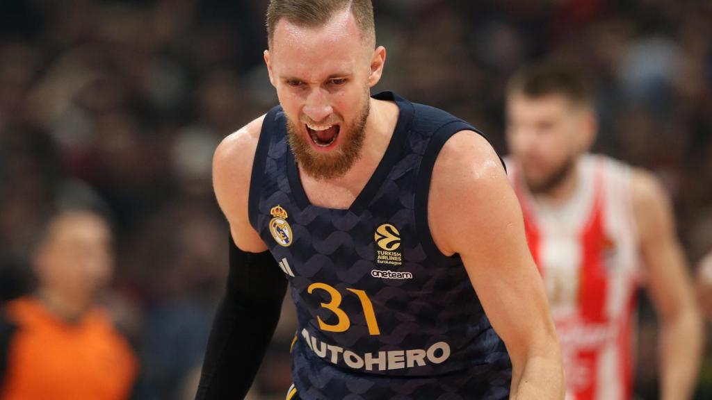 Dzanan Musa, en un partido con el Real Madrid.