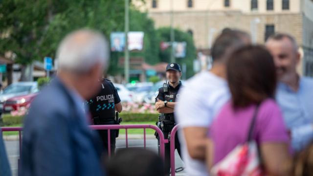 Agentes de la Policía Local de Toledo.