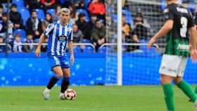 Salva Sevilla en un lance del partido ante el Sestao