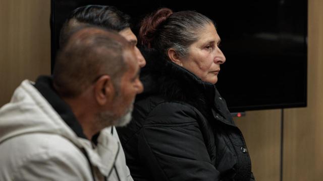 Los tres acusados en la Audiencia de Valencia.