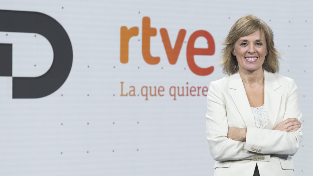 Marta Carazo en la presentación de 'Telediario 2'.