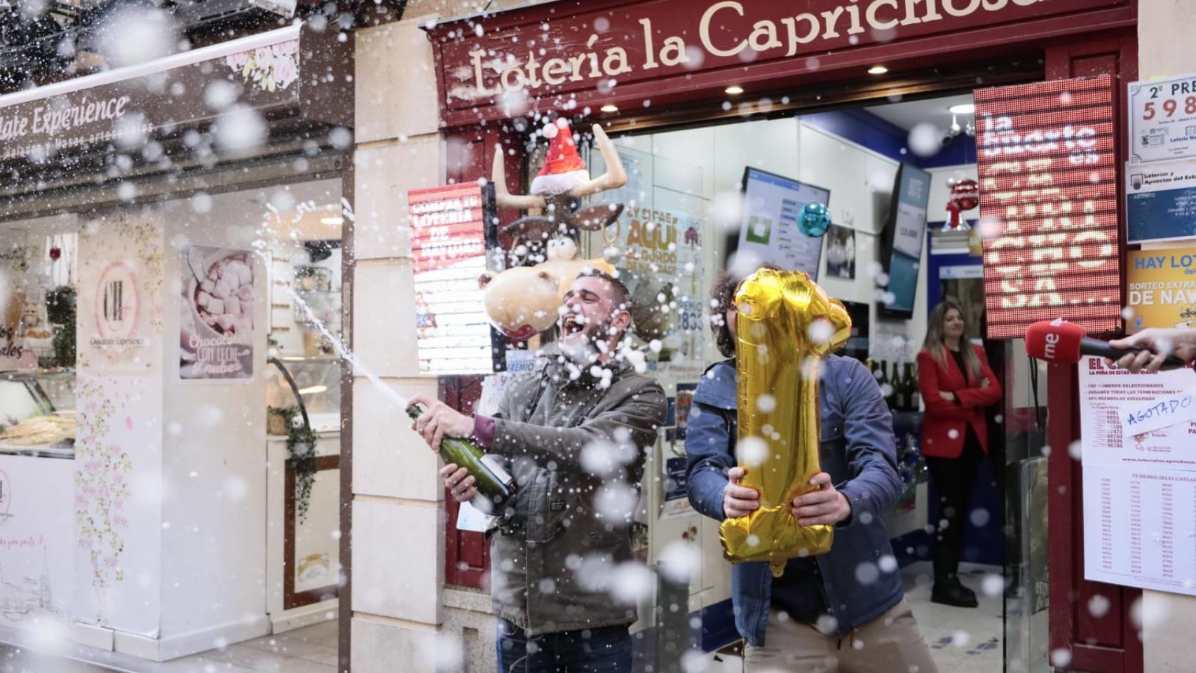 La Caprichosa ha vendido parte del Gordo de la Lotería de Navidad.
