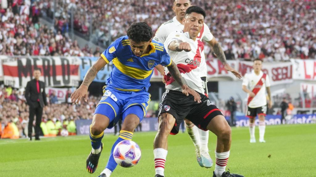 Imagen del último duelo entre River Plate y Boca Juniors