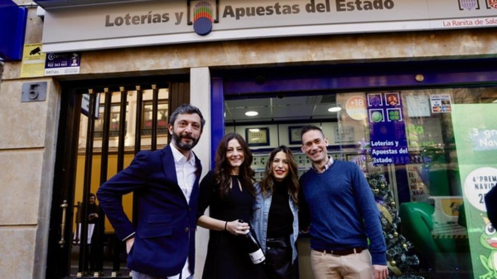 Una serie de un quinto premio vendido en la administración ‘La Ranita ‘ en la calle Quintana de Salamanca.