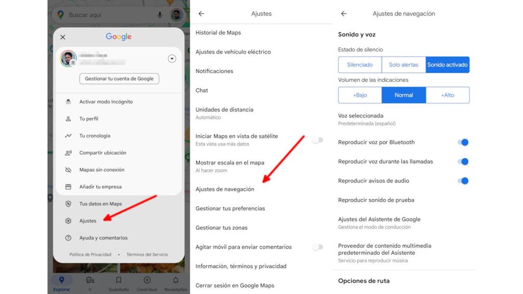 Cómo activar los avisos de voz de Google Maps