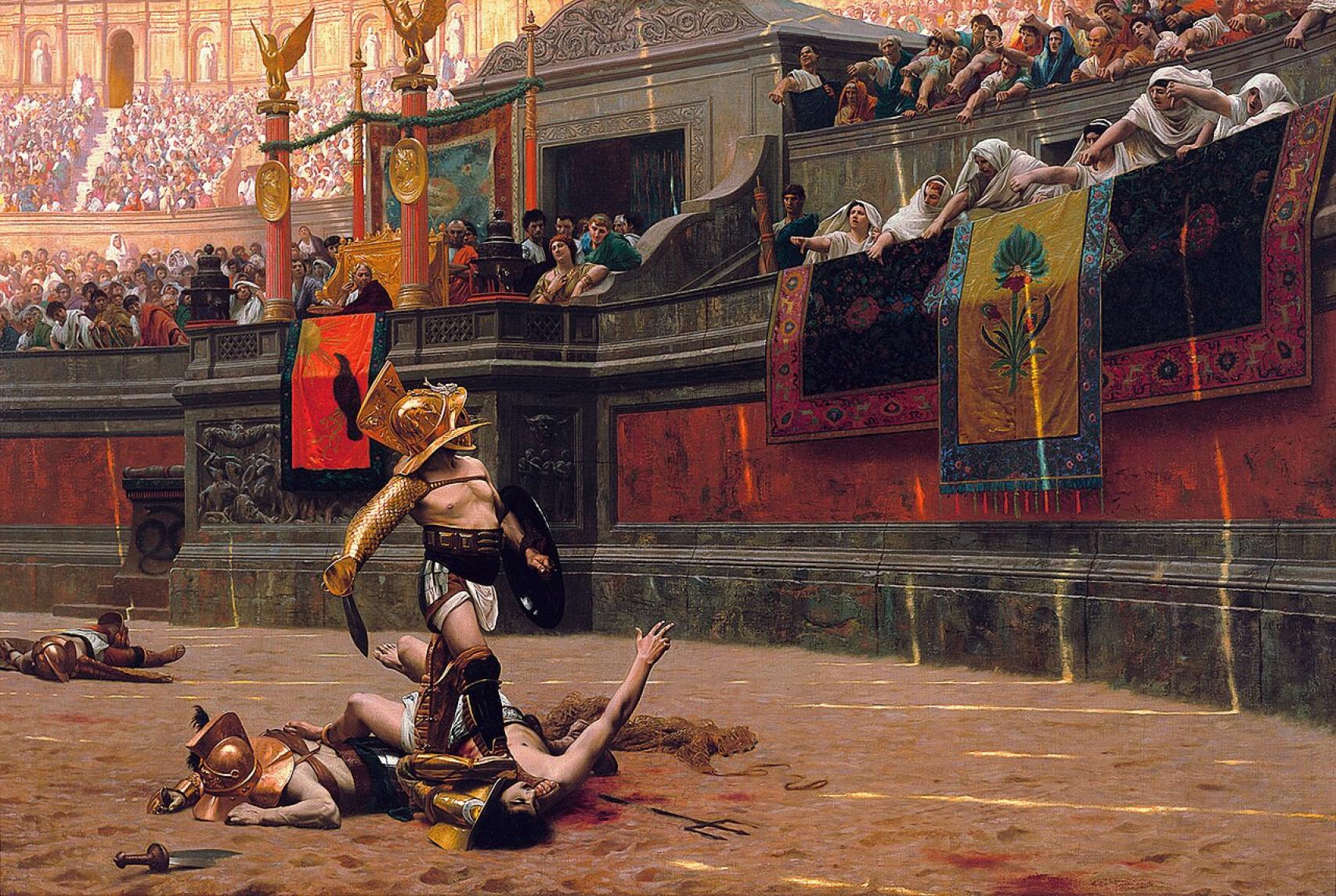 Jean-Léon Gérôme: 'Pollice verso', (1872)