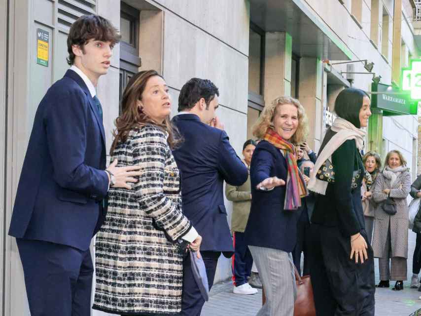 La infanta Elena, con parte de la familia tras el cumpleaños.