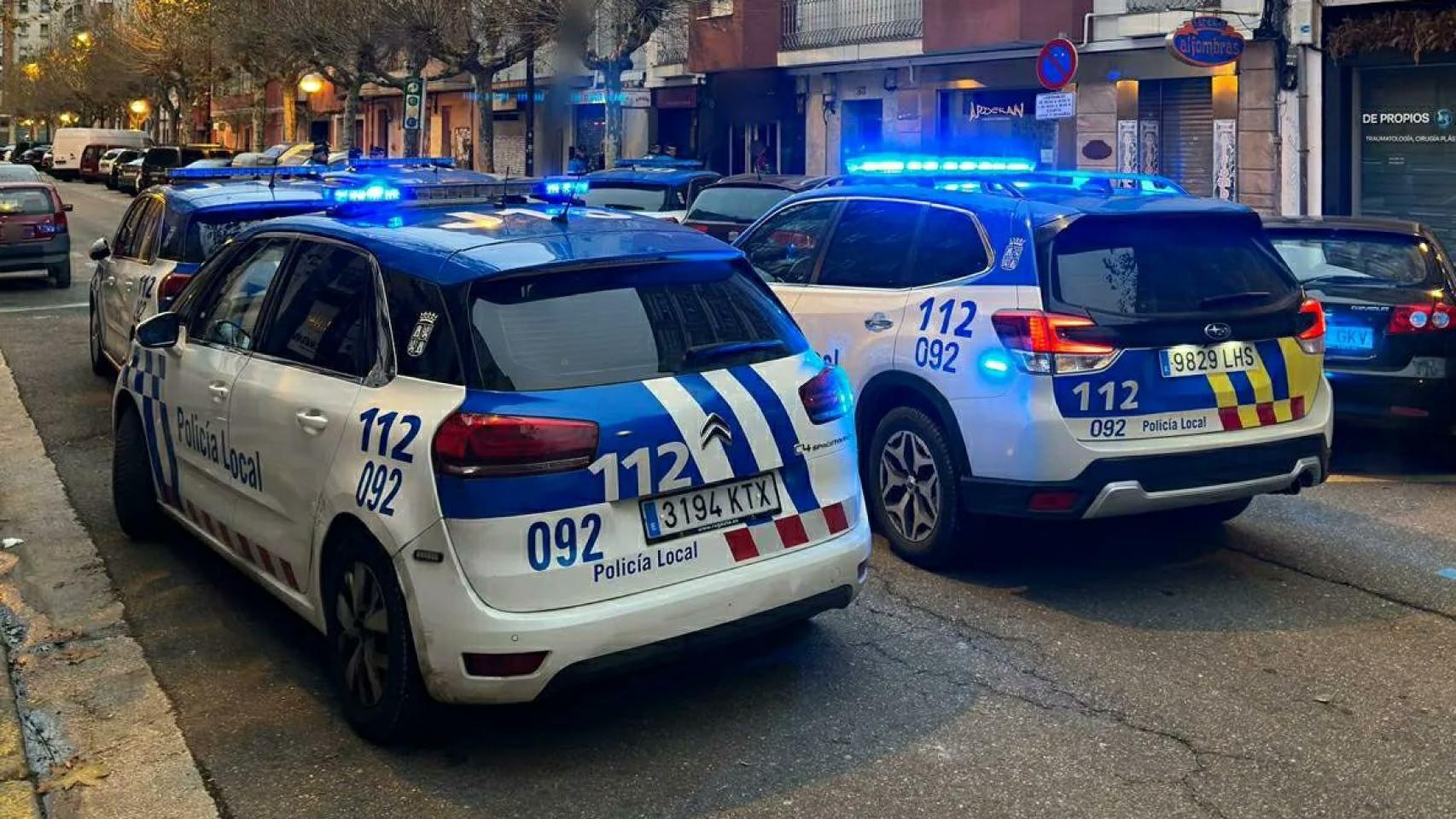 Vehículos de la Policía Local de Burgos.