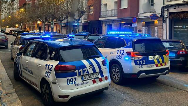 Vehículos de la Policía Local de Burgos.